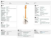 Fender Player II Mustang Bass PJ MN Polar White Fender Player II Mustang Bass PJ MN Polar White